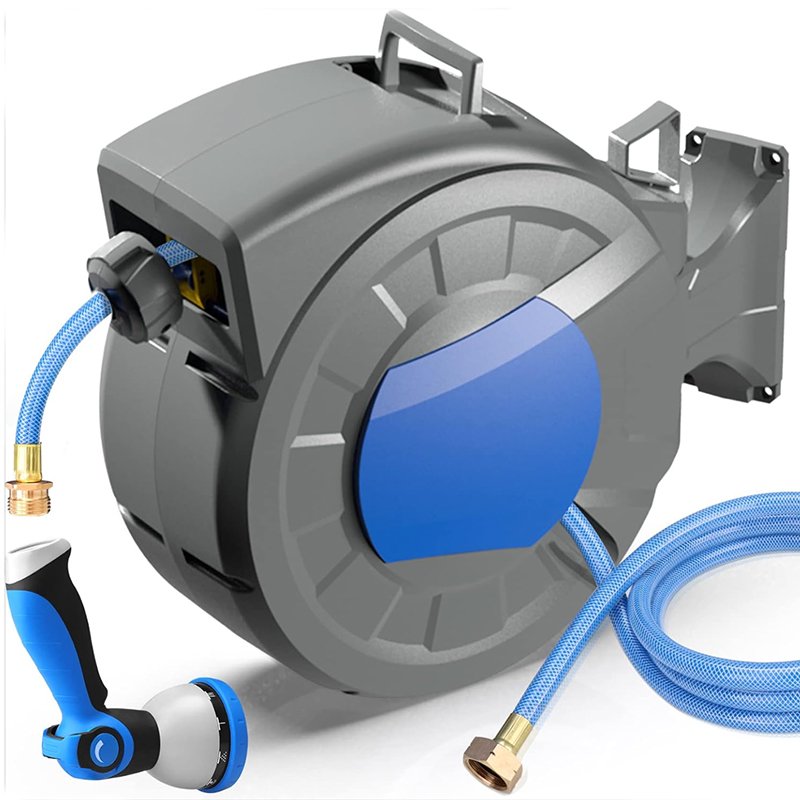 Retractable Garden Hose Reel Wall Mount